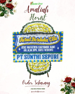 Papan Bunga Duka di Cihamerang