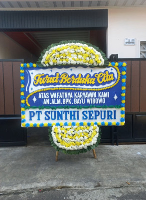 Papan Bunga Duka di Cihamerang